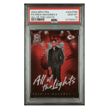 Patrick Mahomes PSA 10 2024 Panini Spectra All of the Lights Card #AOLPMS