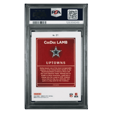 CeeDee Lamb PSA 9 2024 Panini Donruss Optic Uptowns Card #21