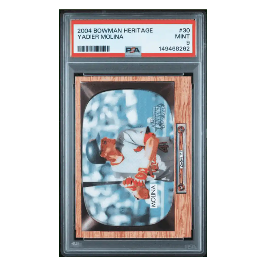 Yadier Molina PSA 9 2004 Bowman Heritage Card #30
