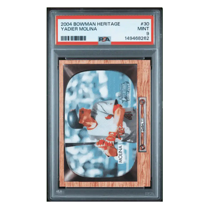 Yadier Molina PSA 9 2004 Bowman Heritage Card #30