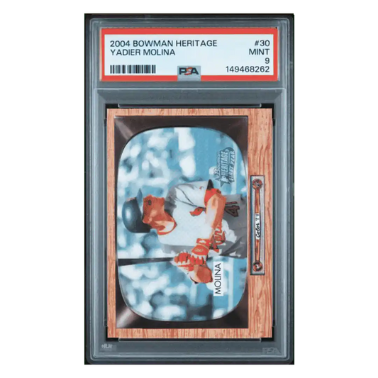 Yadier Molina PSA 9 2004 Bowman Heritage Card #30