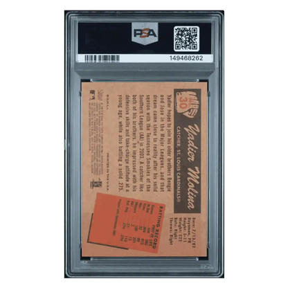 Yadier Molina PSA 9 2004 Bowman Heritage Card #30