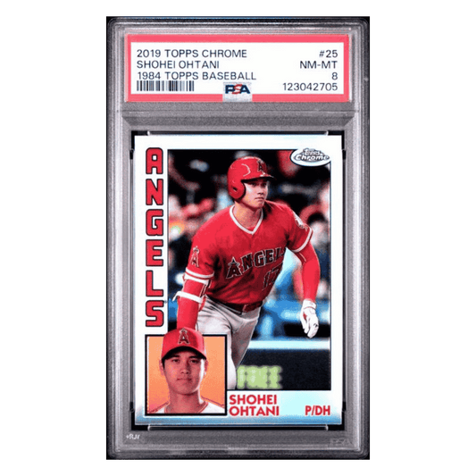 Shohei Ohtani PSA 8 2019 Topps Chrome 1984 Topps Baseball Card #25