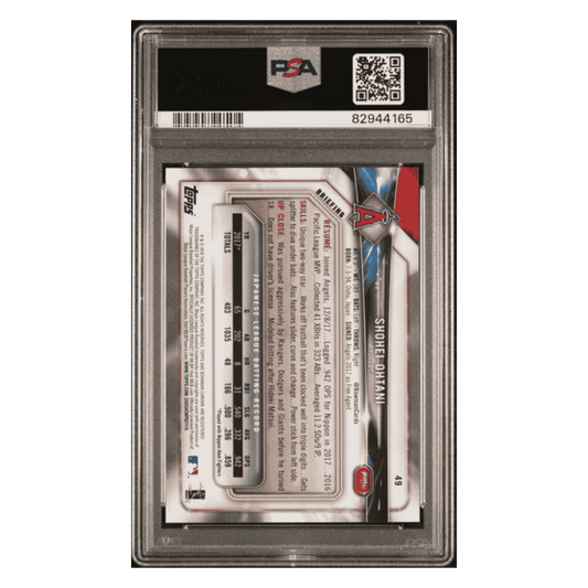 Shohei Ohtani PSA 9 2018 Bowman Rookie RC Card #49
