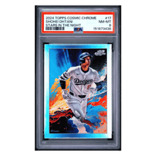 Shohei Ohtani PSA 8 2024 Topps Cosmic Chrome Stars In The Night Card #17