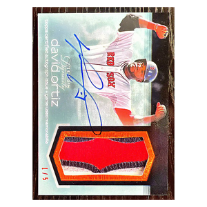 David Ortiz 2018 Topps Dynastic Data Certified Autograph Issue GU Memorabilia #1/ 5 Card #AP-DO8