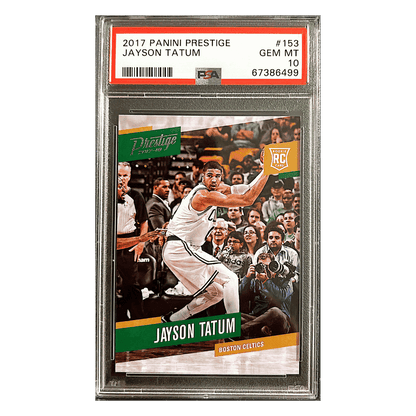 Jayson Tatum PSA 10 2017 Panini Prestige Rookie RC Card #153