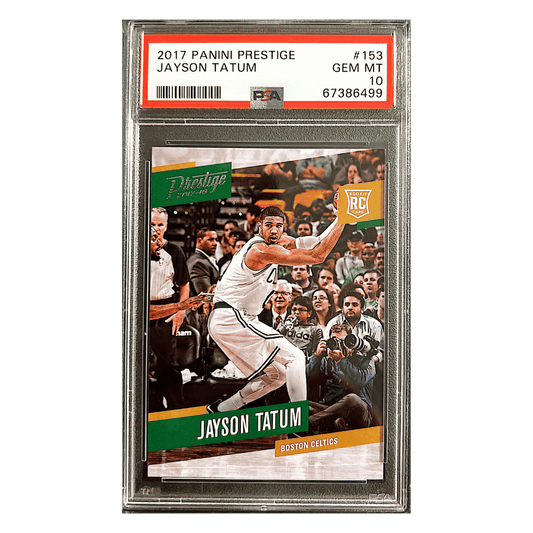Jayson Tatum PSA 10 2017 Panini Prestige Rookie RC Card #153