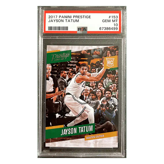 Jayson Tatum PSA 10 2017 Panini Prestige Rookie RC Card #153