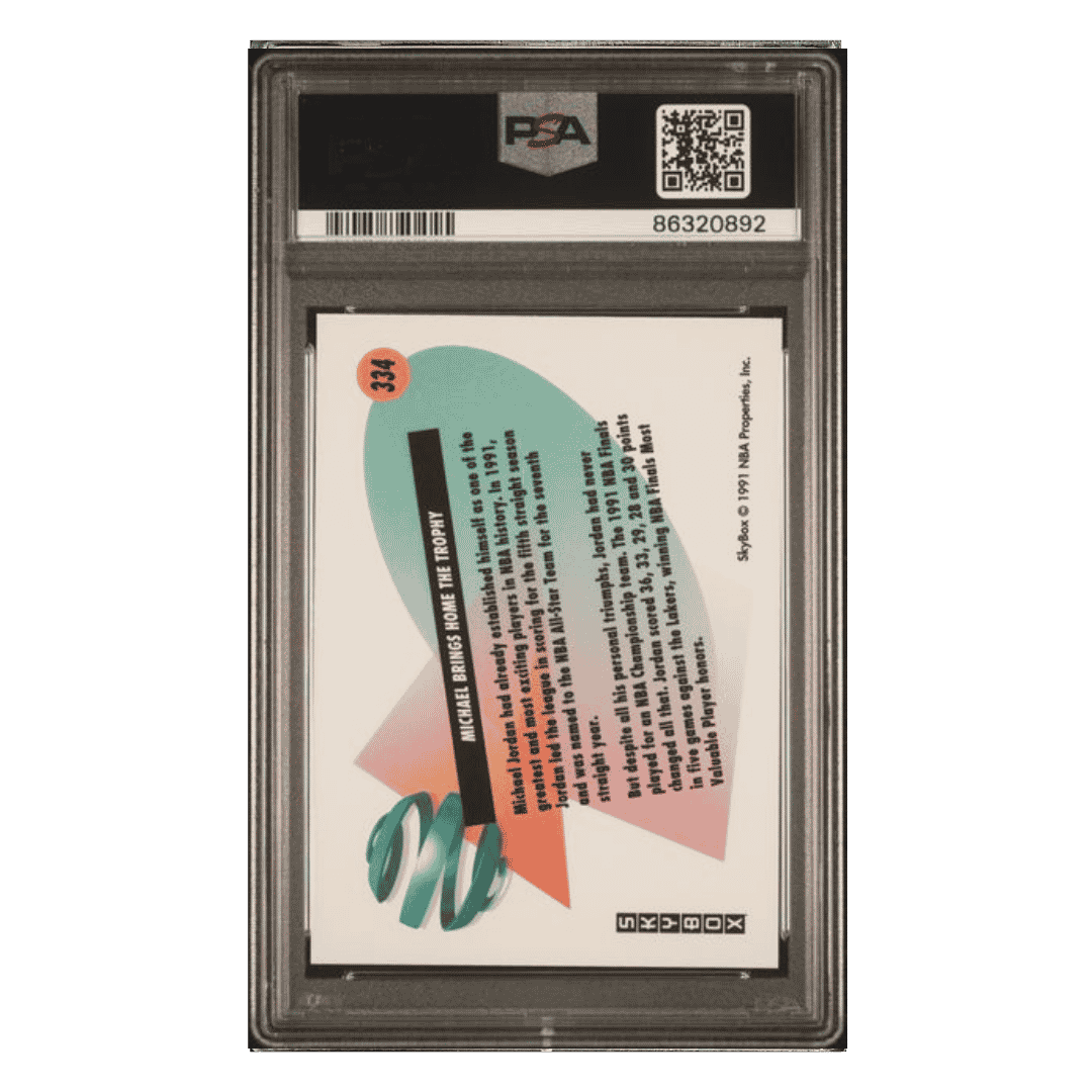 Michael Jordan PSA 10 1991 Skybox Card #334
