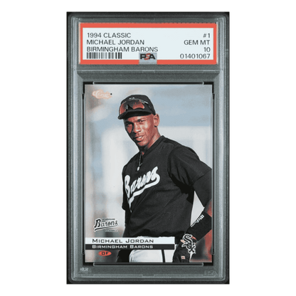Michael Jordan PSA 10 1994 Classic Birmingham Barons Card #1