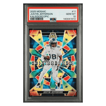 Justin Jefferson PSA 10 2025 Panini Mosaic Kaleidoscopic Card #11