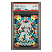 Justin Jefferson PSA 10 2025 Panini Mosaic Kaleidoscopic Card #11