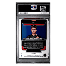 Victor Wembanyama PSA 8 2023 Panini Prizm Lucky of the Lottery Silver Prizm Card #7