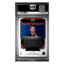 Victor Wembanyama PSA 8 2023 Panini Prizm Lucky of the Lottery Silver Prizm Card #7