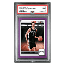 Victor Wembanyama PSA 9 2023 Panini NBA Hoops Purple Rookie RC Card #277