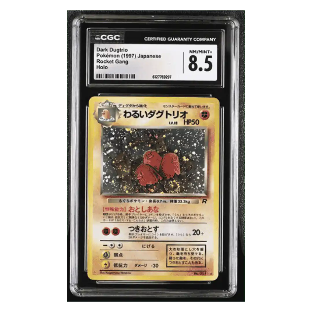 Dark Dugtrio CGC 8.5 1997 Pokemon Japanese Rocket Gang Holo Card