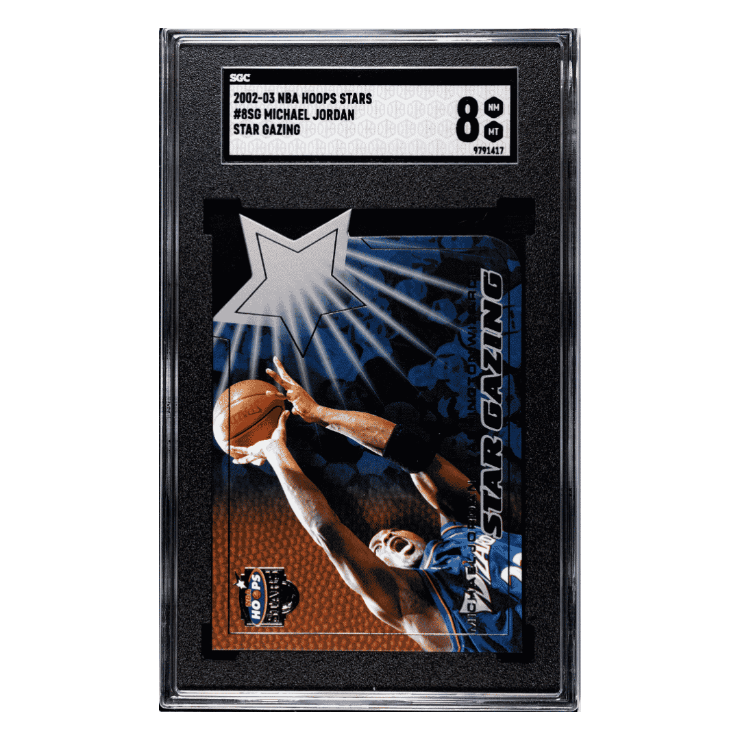 Michael Jordan SGC 8 2002-03 Fleer NBA Hoops Stars Star Gazing Card #8SG