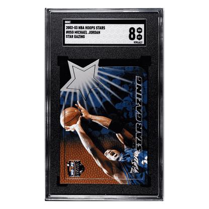 Michael Jordan SGC 8 2002-03 Fleer NBA Hoops Stars Star Gazing Card #8SG