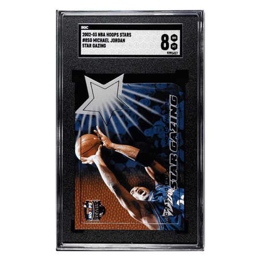 Michael Jordan SGC 8 2002-03 Fleer NBA Hoops Stars Star Gazing Card #8SG