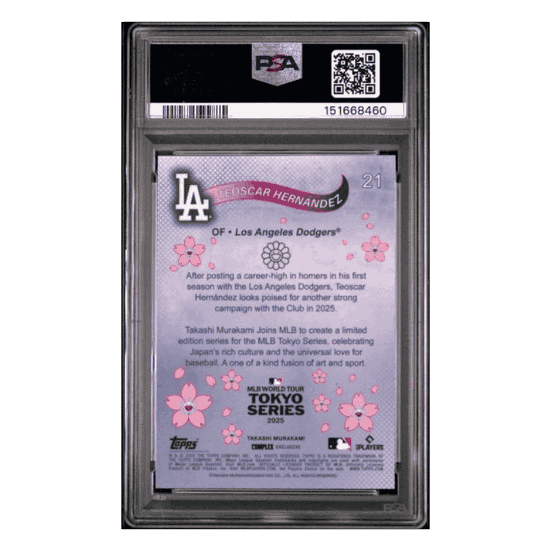 Teoscar Hernandez PSA 9 2025 Topps Murakami Tokyo Series Card #21