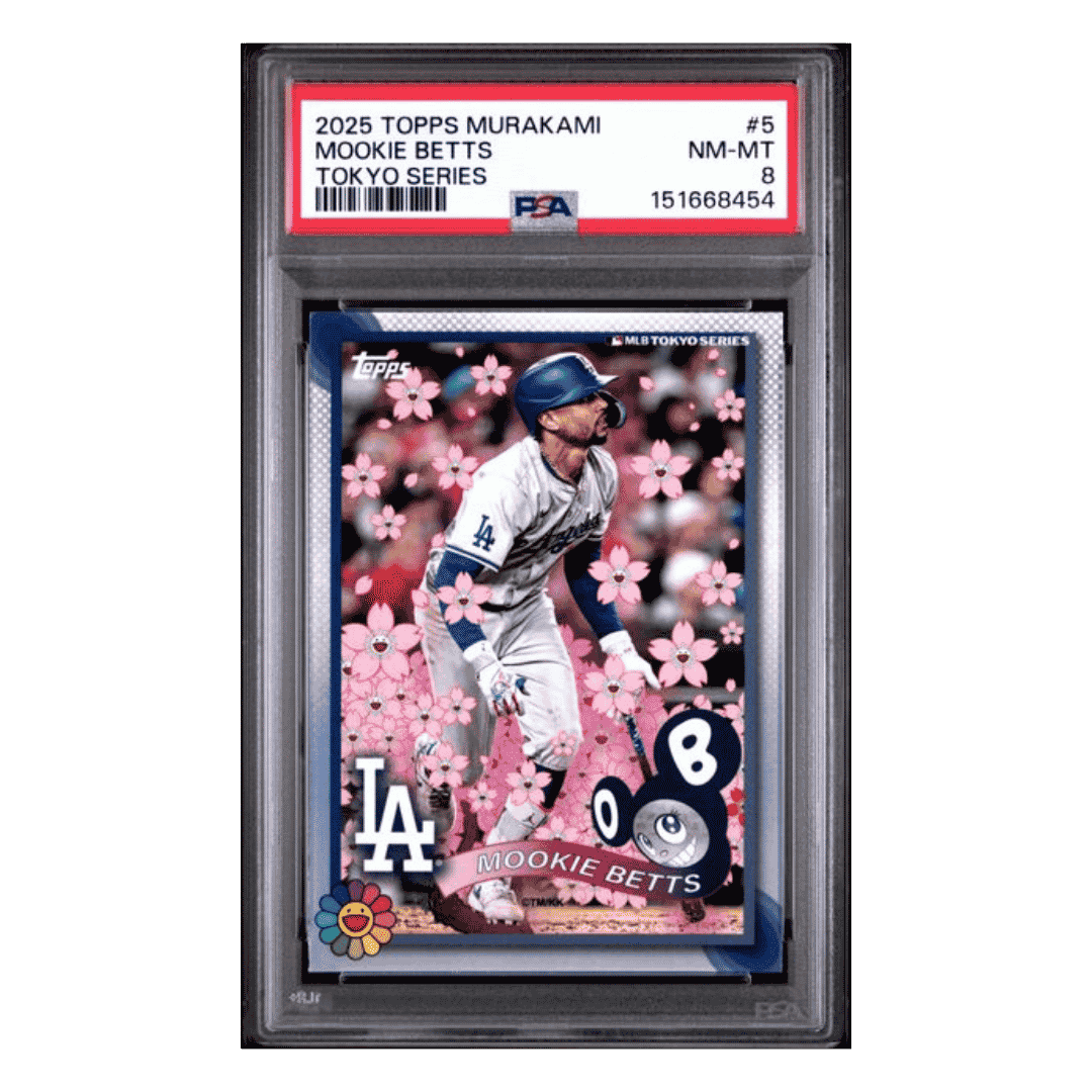 Mookie Betts PSA 8 2025 Topps Murakami Tokyo Series Card #5