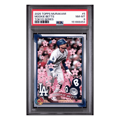 Mookie Betts PSA 8 2025 Topps Murakami Tokyo Series Card #5