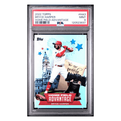 Bryce Harper PSA 9 2022 Topps Home Field Advantage Case Hit Card #HA3