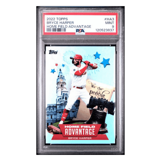 Bryce Harper PSA 9 2022 Topps Home Field Advantage Case Hit Card #HA3