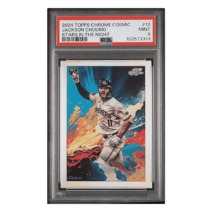 Jackson Chourio PSA 9 2024 Topps Chrome Cosmic Stars In The Night Rookie RC Card #12