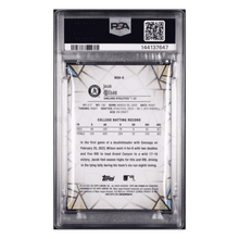 Jacob Wilson PSA 9 2023 Topps Bowman Draft Glass Card #BGA5