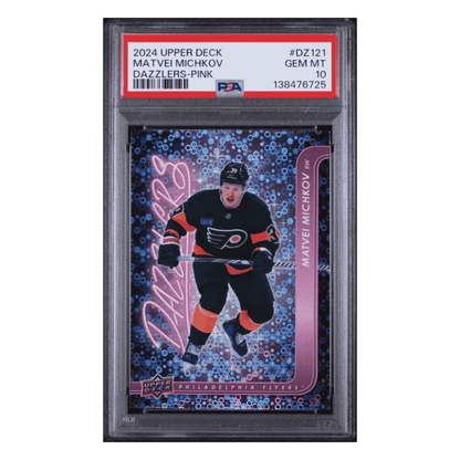 Matvei Michkov PSA 10 2024 Upper Deck Dazzlers Pink Card #DZ121