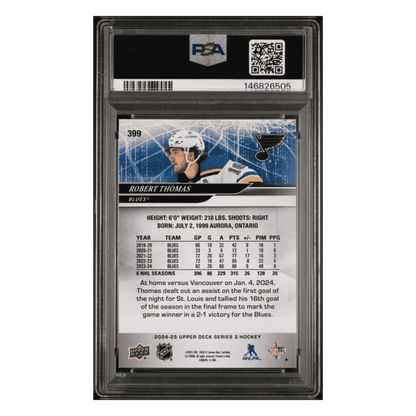 Robert Thomas PSA 10 2024 Upper Deck Exclusives #d/ 100 Card #399