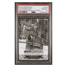 Jackson Blake PSA 10 2024 Upper Deck Canvas Young Guns - Black & White Card #C215