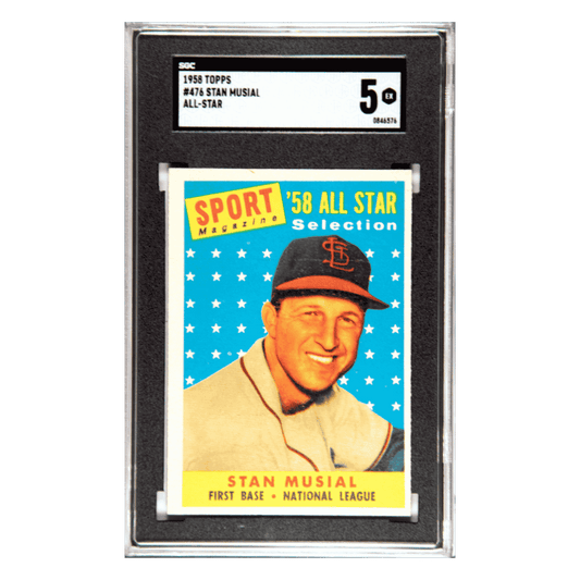 Stan Musial SGC 5 1958 Topps All Star Card #476