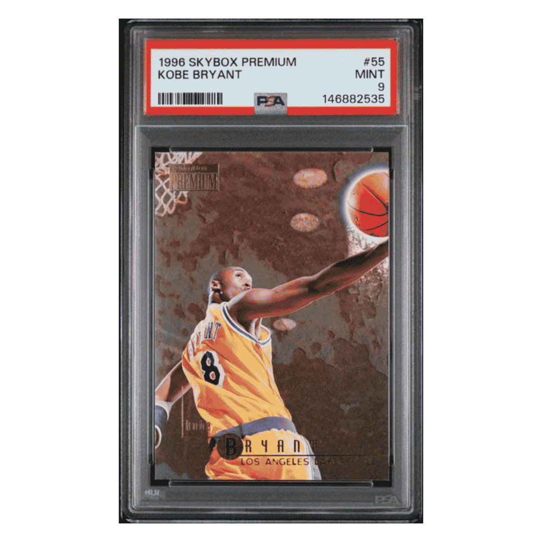 Kobe Bryant PSA 9 1996 Skybox Premium Rookie RC Card #55