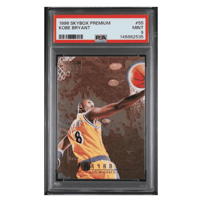 Kobe Bryant PSA 9 1996 Skybox Premium Rookie RC Card #55