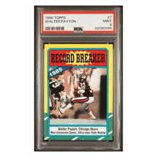 Walter Payton PSA 9 1986 Topps Card #7