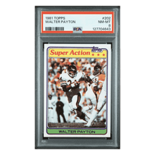 Walter Payton PSA 8 1981 Topps Card #202