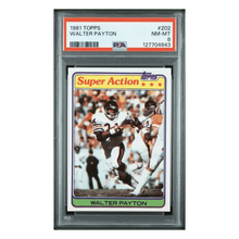 Walter Payton PSA 8 1981 Topps Card #202
