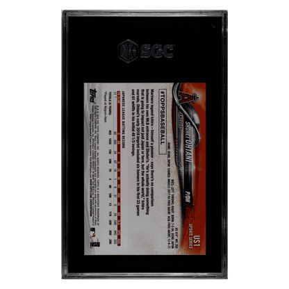 Shohei Ohtani SGC 10 2018 Topps Update Rookie RC Card #US1