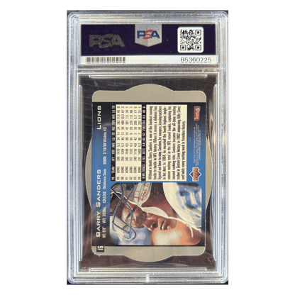Barry Sanders 1995 Upper Deck SPX Autograph Card #16