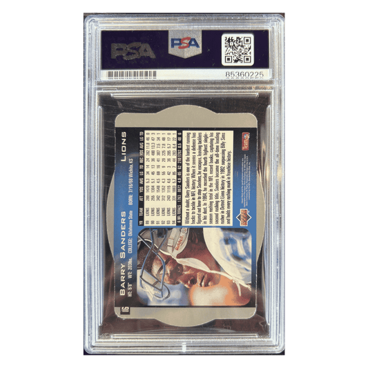 Barry Sanders 1995 Upper Deck SPX Autograph Card #16