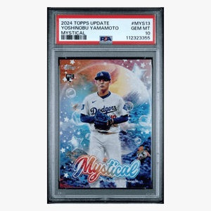Yoshinobu Yamamoto PSA 10 2024 Topps Update Mystical Rookie RC Card #MYS13