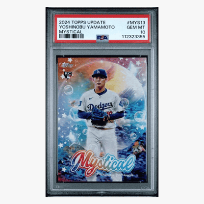 Yoshinobu Yamamoto PSA 10 2024 Topps Update Mystical Rookie RC Card #MYS13