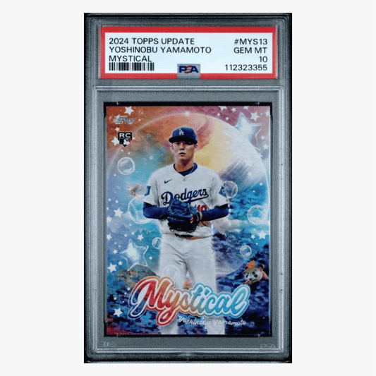 Yoshinobu Yamamoto PSA 10 2024 Topps Update Mystical Rookie RC Card #MYS13