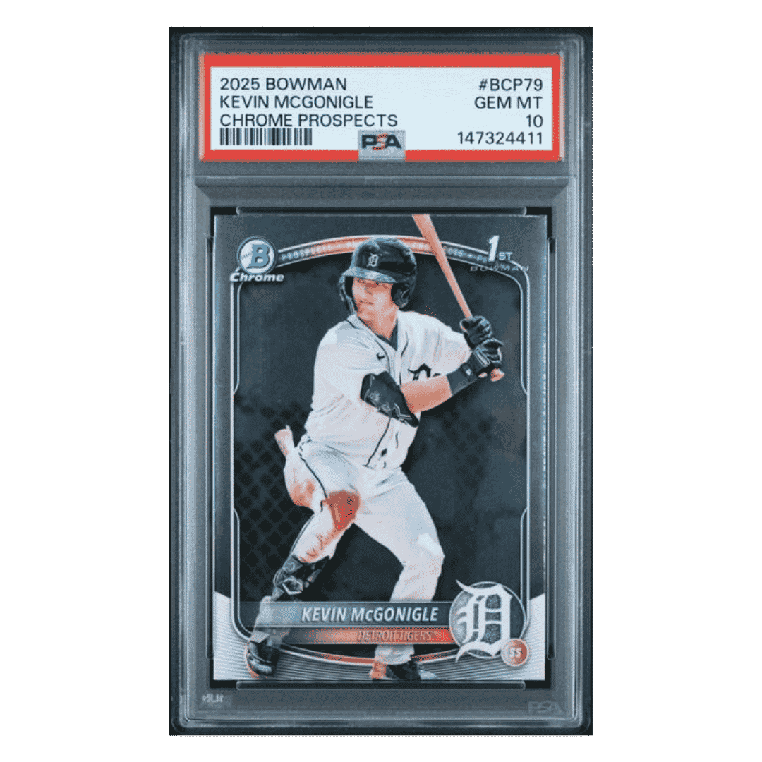 Kevin McGonigle PSA 10 2025 Bowman Chrome Prospects Card #BCP79