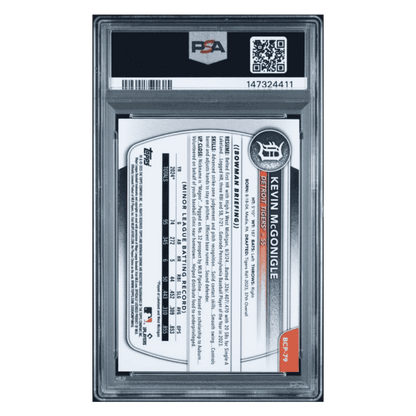 Kevin McGonigle PSA 10 2025 Bowman Chrome Prospects Card #BCP79