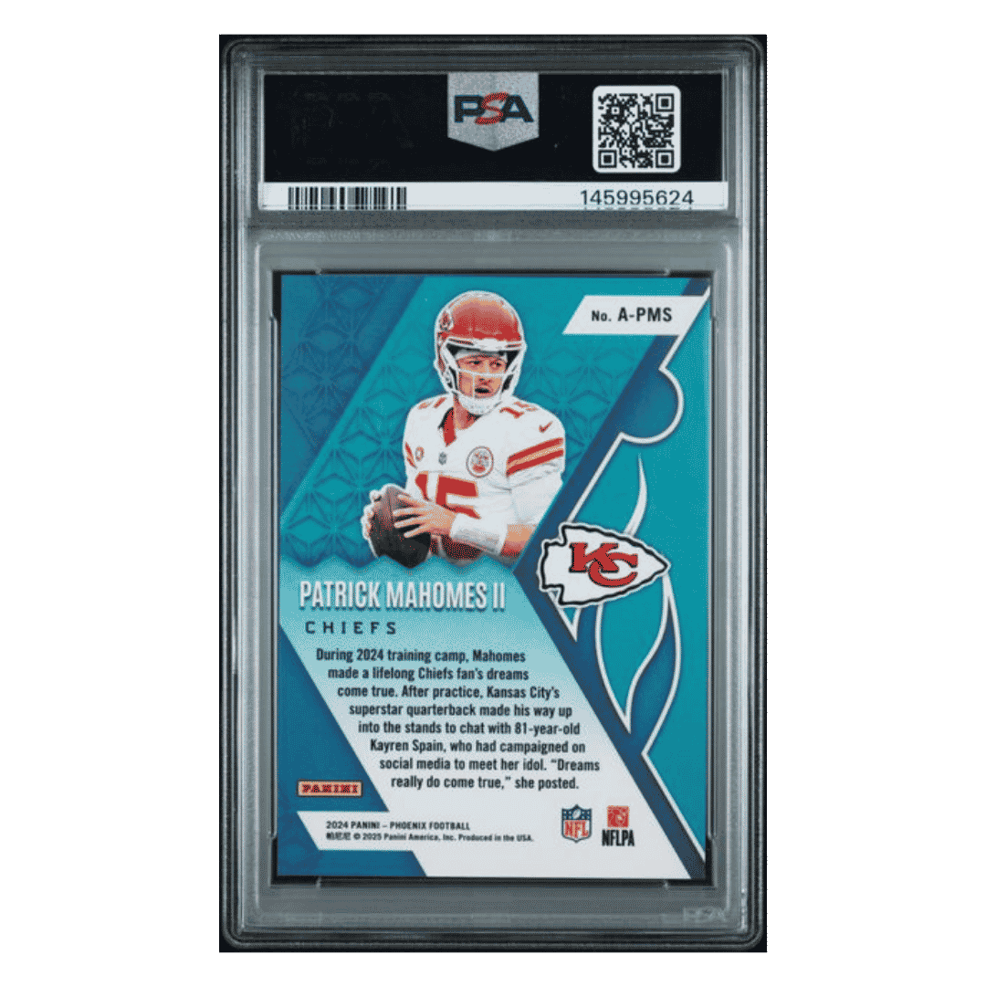 Patrick Mahomes PSA 9 2024 Panini Phoenix Archetype Case Hit Card #APMS