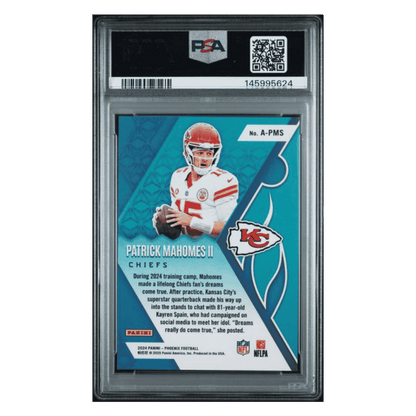 Patrick Mahomes PSA 9 2024 Panini Phoenix Archetype Case Hit Card #APMS